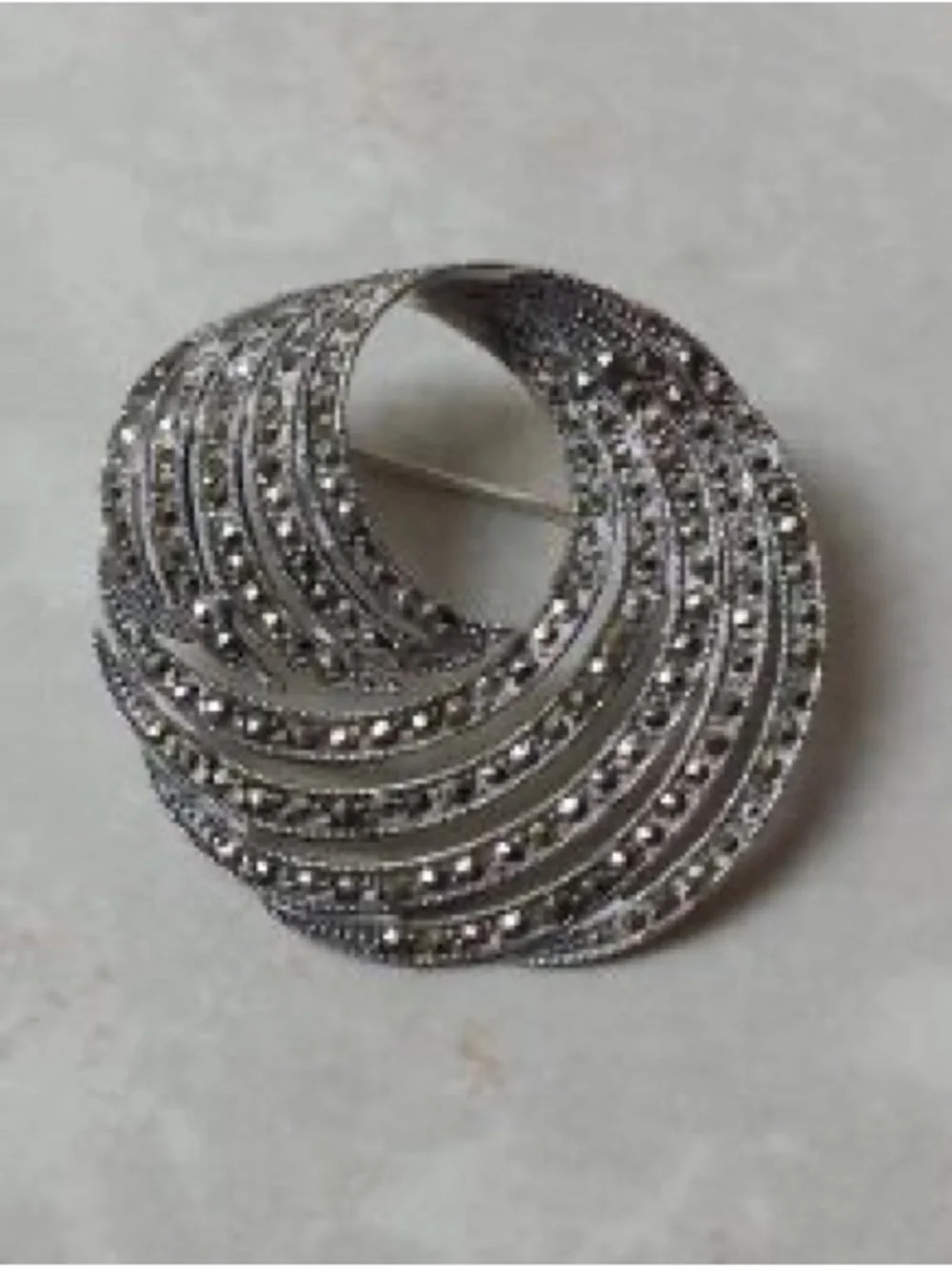 Silver Sparkly Brooch
